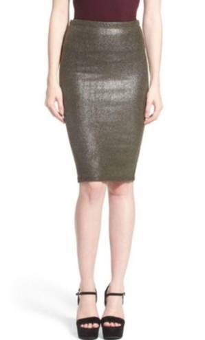 June and Hudson 🆕 NWT  High Waisted Pencil Skirt Sparkle Shiny Shimmer Party Large