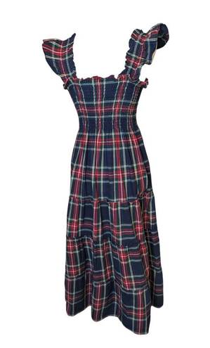 Hill House Ellie Nap Dress Navy Tartan Plaid Limited Edition Size Small