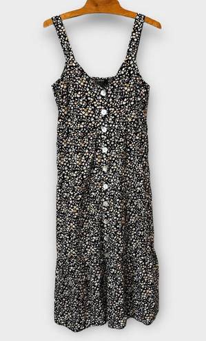 Rails  Violet Dress Black Midi Floral Size Small