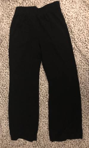 Guess Wide Leg Tie Waist Pant Black Medium