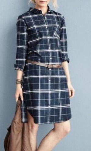 Garnet Hill  Peruvian Flannel Shirt Dress size XL