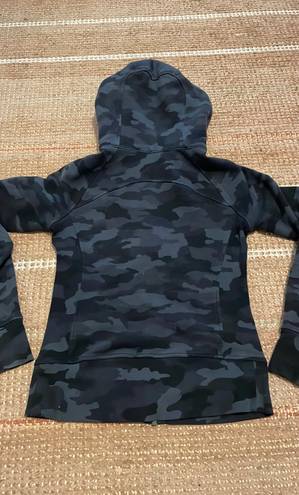 Lululemon Black Camo  Full Zip Scuba