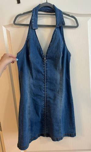 Urban Outfitters Halter Jean Dress