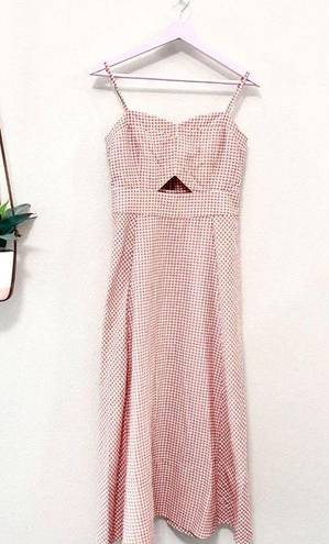 Hunter Bell  Maxwell Midi Dress Terracotta Gingham Size 2