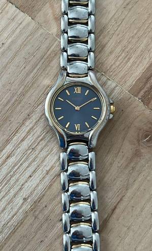 Seiko  Vintage Ladies Watch Blue Dial Two-Tone Bracelet
Gold-Tone Markers Hands