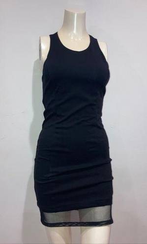 Lucy Paris  Women's Sleeveless Little Black Dress Bodycon Size Small Eu 38 Mesh