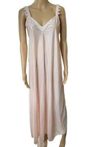 Petra Fashions  Vintage 80s Pink Elegant Lingerie Intimates Peignoir Slip Dress