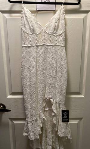 Angel Biba White Lacy Dress