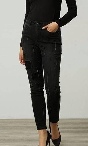 Joseph Ribkoff  Embellished High Waist Jeans