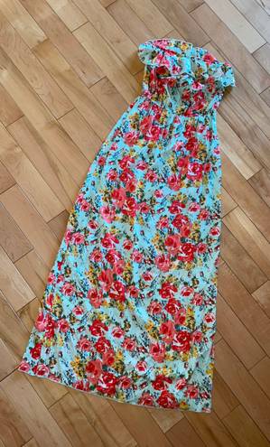 Charlotte Russe Floral Maxi Dress Small