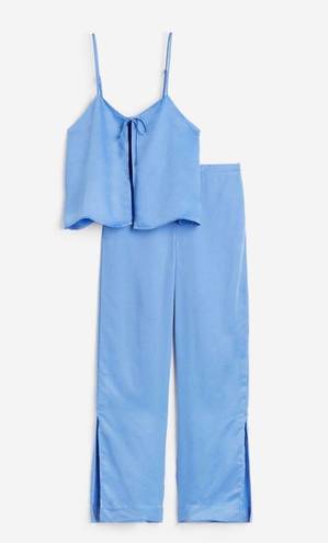 H&M Blue Satin Pajamas