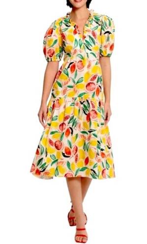 Donna Morgan  Fruit Print Short Sleeve Dress Size 12 NWT