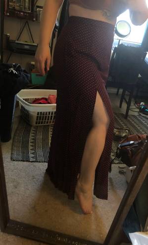 American Eagle  Maroon Maxi Skirt