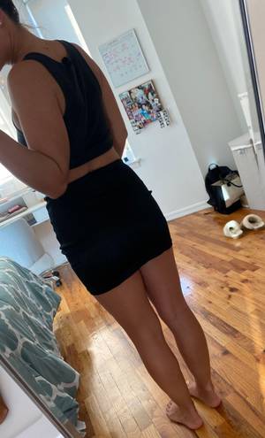 Black Tight Mini Skirt