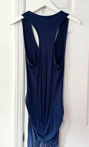 Young Fabulous and Broke  Hamptons Blue Ombre Midi Knot Waist Tank Bodycon Dress M