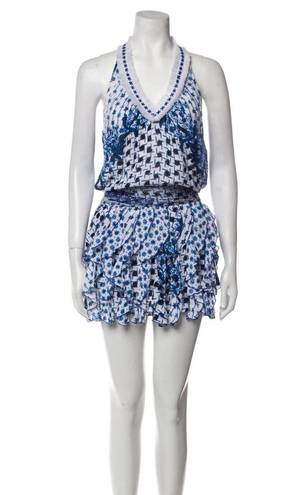 Poupette St. Barth Berlin Blue Mini Dress