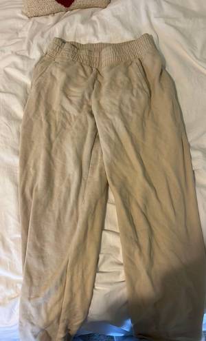 Aerie OFFLINE Throw Back Fleece Wide Leg Pants