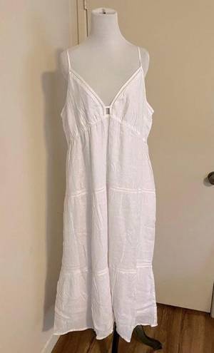 Rails Avril Linen Dress White Lace Detail Retail $228