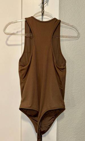 Klassy Network Mocha Tank Bodysuit