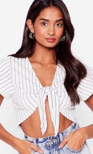 Nasty Gal Wrap Crop Top