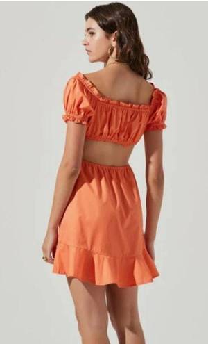 ASTR NWT  the Label  Verana Dress In Color:Dark Tangerine