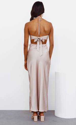 Hello Molly Beige Maxi Dress