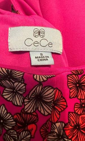 CeCe hot pink sleeveless dress S