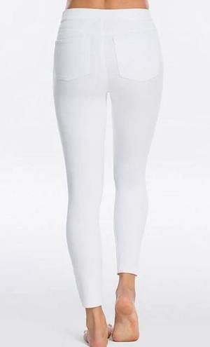 Spanx Ankle Jean-ish Legging White High-Rise Waist Waisted Shapewear Skinny Jean