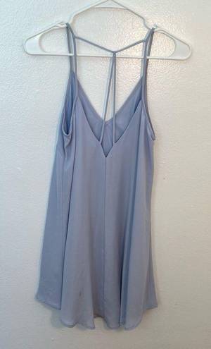 Lush Clothing Lush Sleeveless V-Neck Shift Dress Light Blue