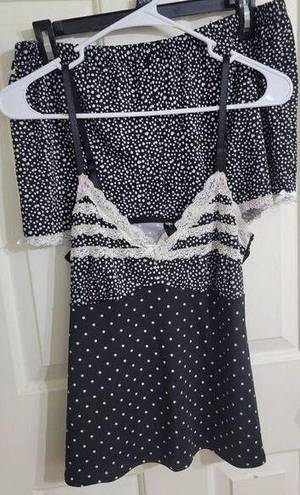 Marilyn Monroe  Size L 2 Piece Polka Dot Intimates Pajama Set