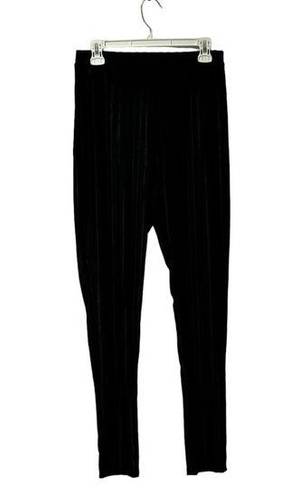 Pretty Little Thing  8 Black Striped Sheer Trouser Pants Work Straight High Rise