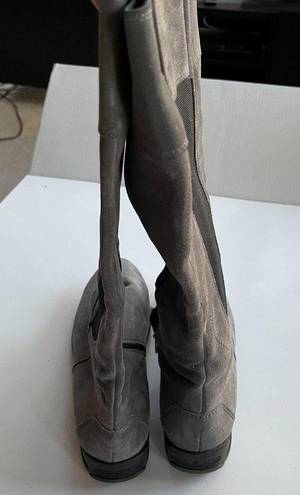 Paul Green ‎ Gray Suede Riding Boots Womens Size 8.5 US Size 11 Shoes