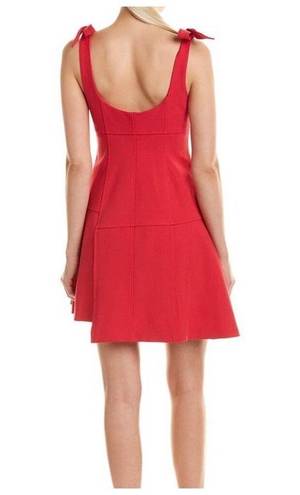 Cinq à Sept Cinq a Sept Jeanette Red Tie Shoulder Flare Mini Dress Size 4 NWT