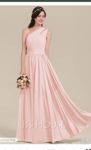 JJ's House  Blush Pink Bridesmaid Dress