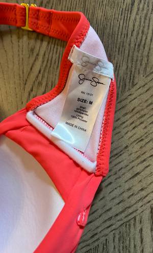 Jessica Simpson Coral  Strapless Bikini