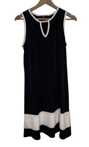 Tiana B  Black and White Sleeveless Maxi Dress, Size 10