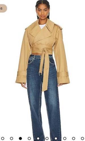 GRLFRND  The Convertible Trench Coat in British Tan