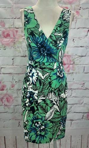 Tracy Reese  Women's Sleeveless Floral Sheath Dress In Green 6