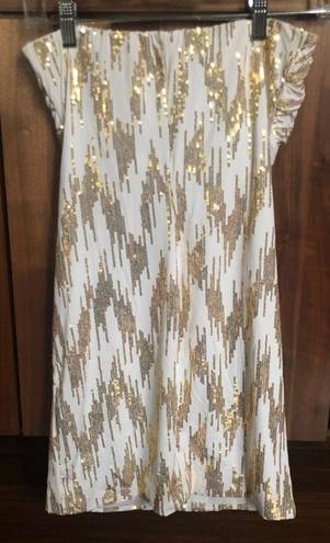 Gold Sequin Dress