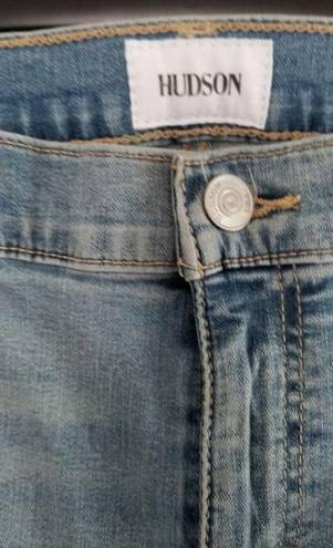 Hudson Jeans Hudson Natalie Midrise Slim Boyfriend Crop Honey Bee Blue Jeans WOMENS SIZE 28