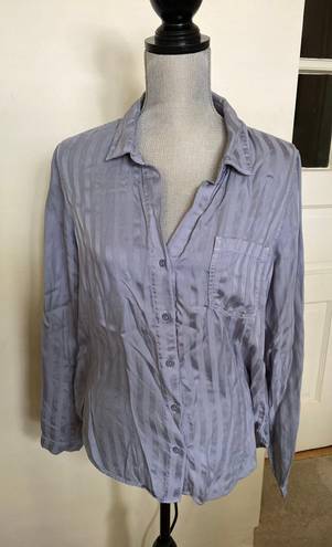 Anthropologie Cloth & Stone Gray Button Down