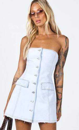 Princess Polly Lioness Love After Midnight Mini Dress Blue Denim