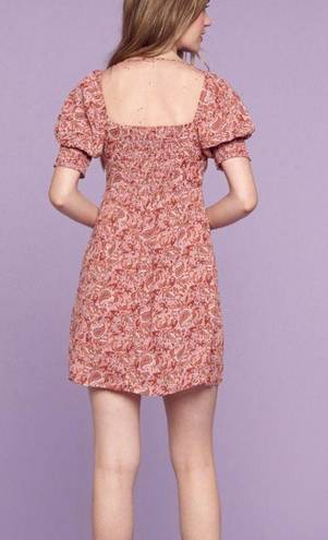 Trixxi  Mauve Floral Print Smocked Dress