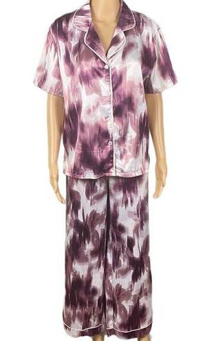 Jason Wu - NEW 2-Piece satin pajama set, short sleeve top & pants. Medium. NWT