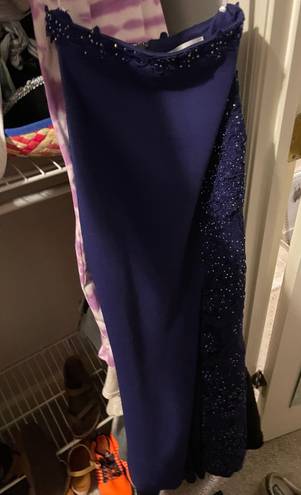 Ellie Wilde Purple Two Piece Prom Dress 