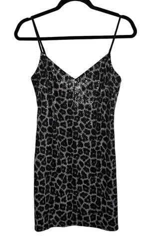 L'AGENCE NWT L’AGENCE Leopard Sequined Mini Dress