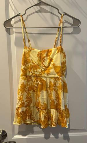 Gap Orange Floral Tank 