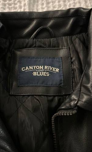 Canyon River Blues Black Leather Jacket