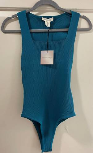 Happily Grey Knit Bodysuit Blue