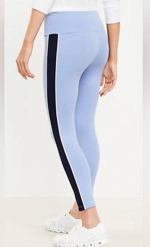 Lou & grey LOFT  Athletic Colorblock Luvstretch Pocket Leggings Periwinkle Navy M